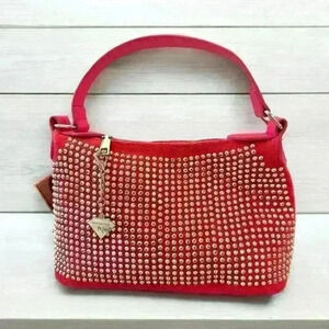 NWT Natalie Mills Hot Pink Sequin Embellished Handbag